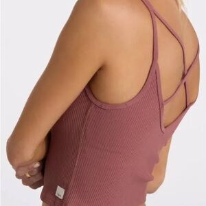 Vuori Ribbed Crop Tank Top